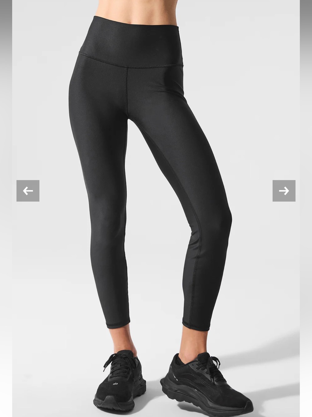 High-Waist Black Performance Leggings